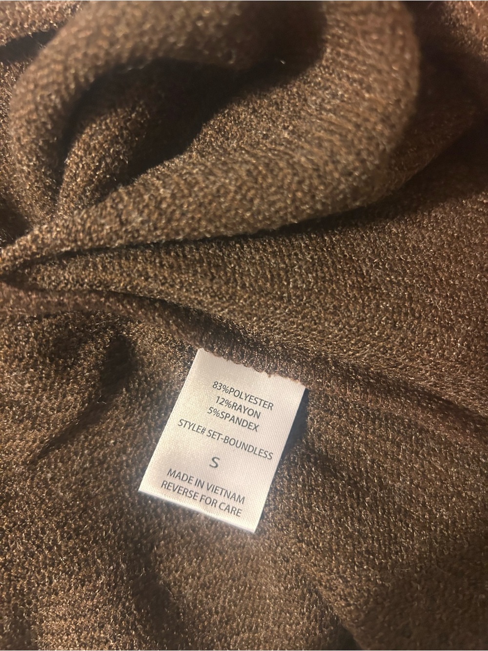 NWT Dear Scarlett Boundless 2-Piece Set Chocolate Brown - Picture 4 of 4